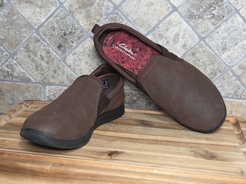 Clarks Cloudsteppers scarpe donna 9 5 M Breeze Bali mocassino marrone