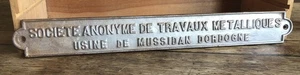 Gusseisenplatte: Aktiengesellschaft für Metallarbeiten Mussidan-Fabrik Dordogne - Bild 1 von 13