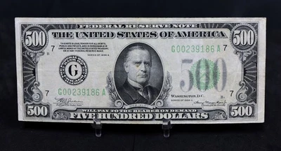 1934a Small Size $500 FRN VF (B214) - Image 1 of 2