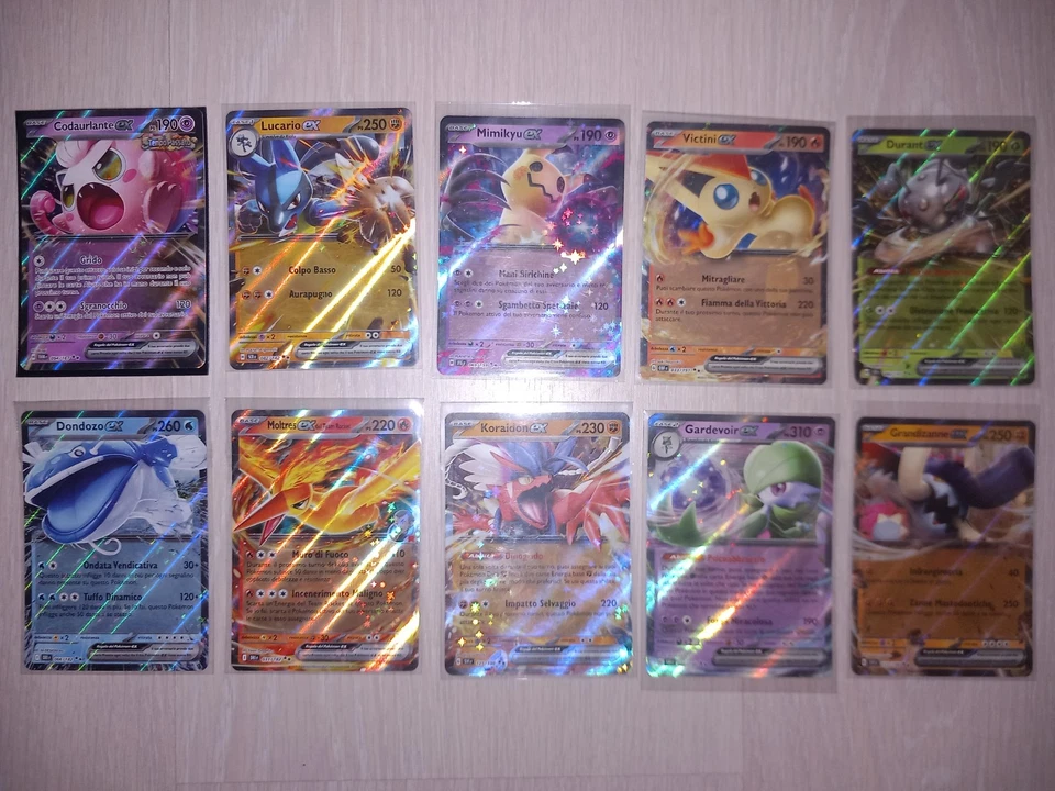 Lotto Carte Pokemon Ita Rare Holo Lucario Ex Set Misti  No Charizard Mew 151  - Immagine 1 di 4