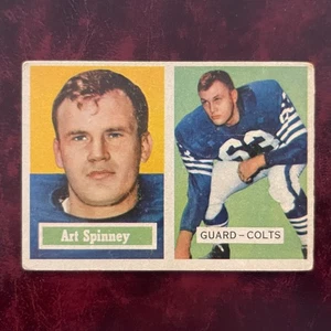 1957 Topps Set ART SPINNEY #17 BALTIMORE COLTS - VG-EX - Picture 1 of 2