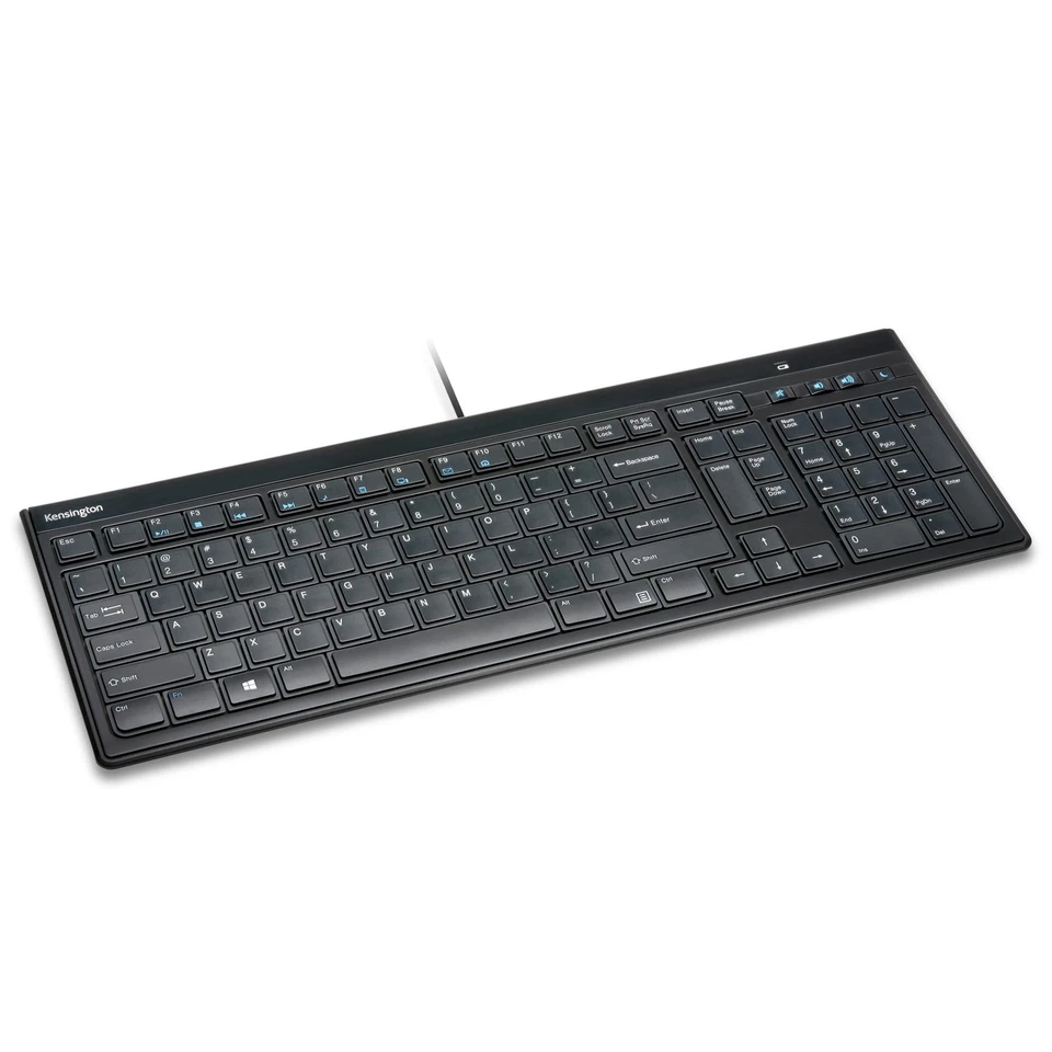 Kensington Wired USB 3.0 Keyboard - Advance Fit Quiet Full-Size Slim Keyboard wi - Image 1 of 4