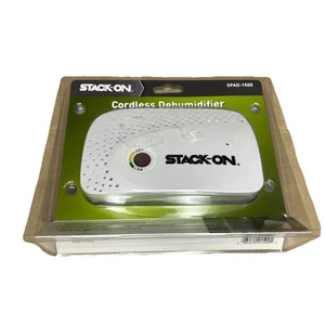 New NIP Stack-On Rechargable Cordless Dehumidifier SPAD-1500 White *Small Spaces - Picture 1 of 7