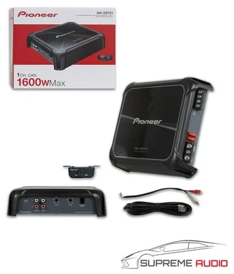 Pioneer GM-D8701 1600W Mono Class-D Car Amp with Bass Boost Remote - Image 1 of 3