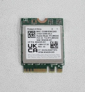 M34023-001 HP Wlan Cava Ax 2X2 Fox 15-Eh1070Wm "GRADE A" - Picture 1 of 1