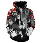 Men's hoodie Naruto Black 3D Digital Printed Hooded Hoodie