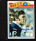 JOHN SKORUPAN Autograph 1977 Topps--Buffalo Bills