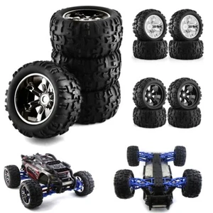 4 pz ruote esazionali e pneumatici 17 mm 156 mm per 1/8 Losi LMT Armma Kraton Traxxas Maxx RC - Foto 1 di 15