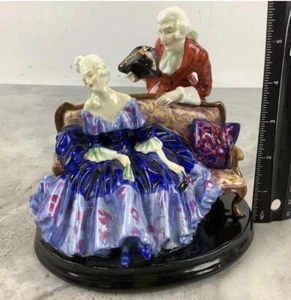 Rare Antique Royal Doulton Figure 'TETE-a-TETE' HN799 Leslie Harradine Designed - Picture 1 of 4