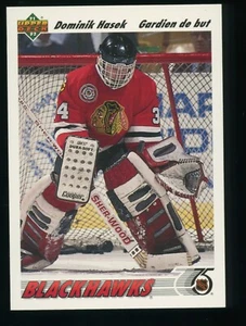 Dominik Hasek RC 1991-92 Upper Deck French #335 CHI Rookie EX or Better - Picture 1 of 2