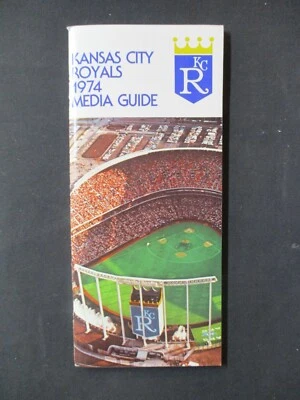 De colección 1974 Kansas City Royals Prensa Radio/TV Media Guide George Brett 1835 Foto 1 de 2