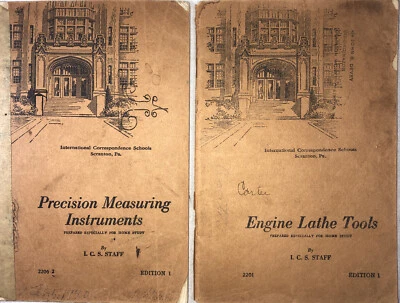2 books International Correspondence Schools Pennsylvania Engine Lathe Tool 1937 - Image 1 of 4