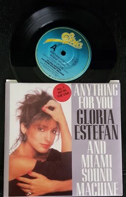 Gloria Estefan – Anything For You - 1988 7" picture sleeve single excellent - Image 1 of 2