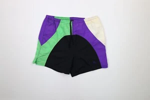 Vintage 90s Hobie Mens Medium Color Block Lined Above Knee Shorts Swim Trunks - Picture 1 of 10