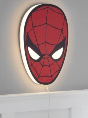 Pottery Barn Kids Marvel Spider-Man Acrylic Wall Light Brand New In Box - Image 1 of 4
