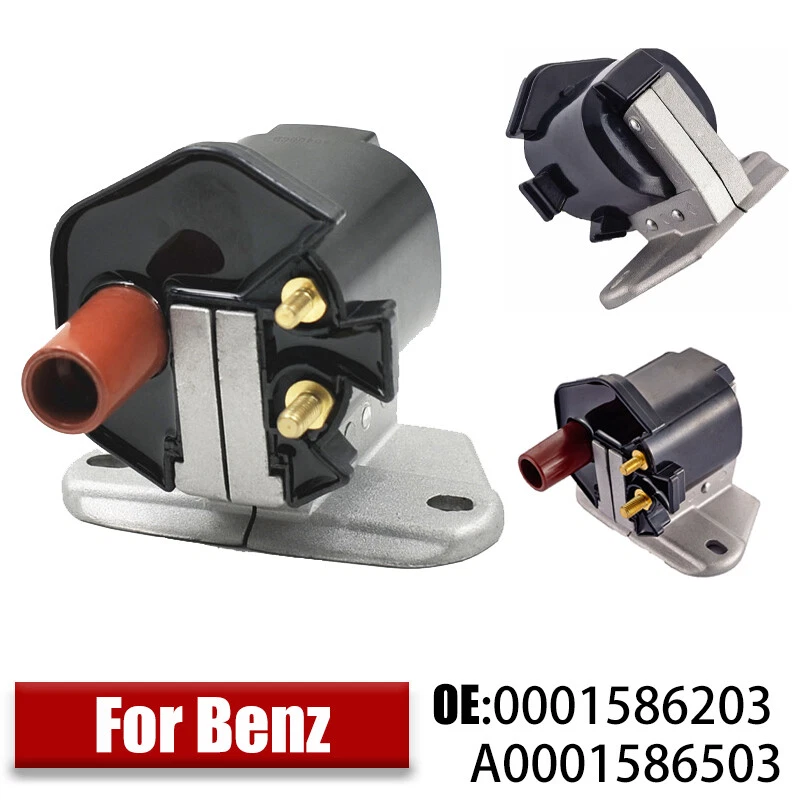 Bobina de encendido de coche de 1 pieza 0001586203 para Benz 190E 300E 300SL 400E 600SE 600SEL Foto 1 de 4