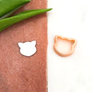 Cat Clay Cutter • Face Head Earring Makers Tools • Polymer Clay Cutters - Picture 1 of 6