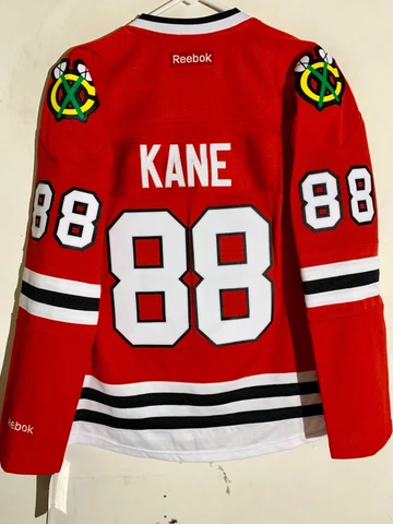 Reebok Women's Premier NHL Jersey Chicago Blackhawks Patrick Kane Red sz L Cover