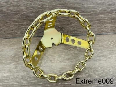 *Novo Volante de Bicicleta Lowrider Gold CHAIN Bicicleta Clássica Cruiser - Imagem 1 de 2