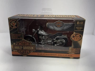 Harley Davidson Fat Boy 2003 escala 1/18 American Muscle "rara" Foto 1 de 4