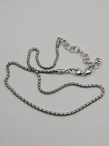 Brighton Silver Tone Chain Necklace Double Heart Clasp - Picture 1 of 10