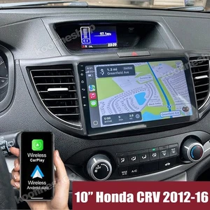 APPLE CARPLAY ANDROID Auto CAR STEREO RADIO GPS NAVI SWC FOR HONDA CRV 2012-2016 - Picture 1 of 13