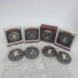 Serie completa Hallmark Ornaments Baseball Heroes 1994-1997 nuova con scatola - Foto 1 di 9