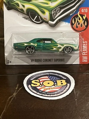 Hot Wheels 1969 Dodge Coronet Superbee 1:64 White Diecast Sealed NM Condition - Image 1 of 4