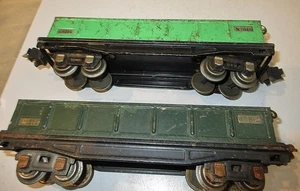 LIONEL #812 PRE WAR GONDOLAS X 2,1 EARLT/ 1 LATE - Picture 1 of 5