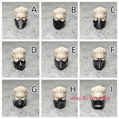1/12 Scale Male Soldier Accessories Punk Mask Model for 6'' Action Figure - Image 1 of 4