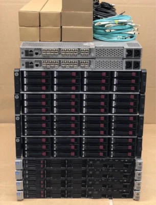 HP MSA 2040 DL360p Gen8 V2 10Gbit iSCSI 24TB SSD & SAS 80-Core 1TB SAN Config - Image 1 of 2