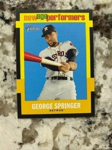 2020 TOPPS HERITAGE NEW AGE PERFORMERS CARD ASTROS GEORGE SPRINGER #NAP-20 - Picture 1 of 1