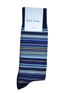 Paul Smith Mainline Mens Blue Signature Stripe Socks Brand New - Picture 1 of 2