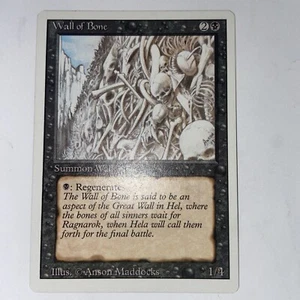 MTG Wall of Bone Revised Edition Regular Uncommon NM Fast Shipping - Picture 1 of 6