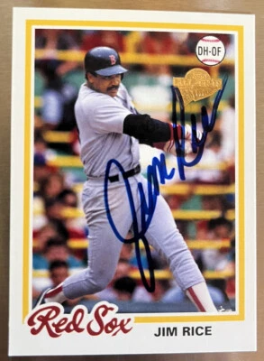 JIM RICE 2003 Topps All-Time Fan Favorites #78 Baseball Card AUTO Autograph - Image 1 of 2