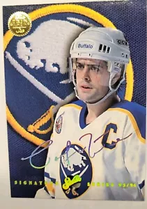 1993-94 Leaf Studio Signature #3 Pat LaFontaine 3 of 10 - Picture 1 of 2