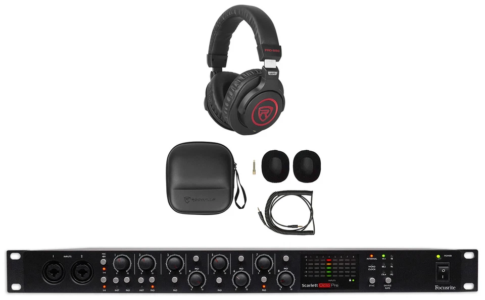 Focusrite Scarlett OctoPre 8-Channel Microphone Mic Preamp w/ADAT+Headphones - Image 1 of 4