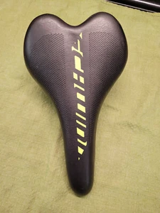 Schwinn Racing Style Bicycle Seat Black with Neon Reverse Lettering, UNUSED - Bild 1 von 8