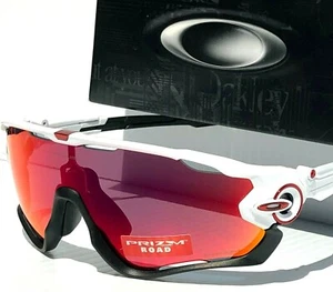 NEW Oakley JAWBREAKER Shiny White w PRIZM ROAD Iridium Sunglass 9290-05 - Picture 1 of 12
