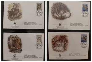O) 1996 ALAND, WWF - WORD WILDLIFE FUND, OWLS, BUBO BUBO, FDC XF - Picture 1 of 1