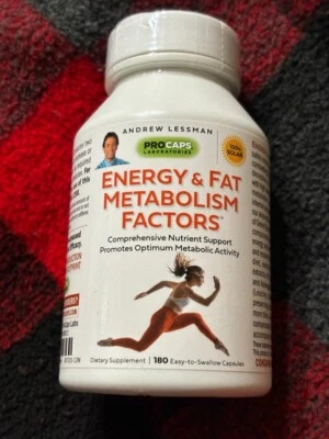 Andrew Lessman Energy & Fat Metabolism Factors 180 Capsules BB Date 11/30/2026 - Image 1 of 4