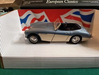 Ertl 1/18 Austin Healey 100 Six (1956) blu/creme OVP #3466  - Immagine 1 di 4