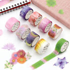 200PCS/Roll Flower Petals Tape Masking Scrapbook Sticker Sticky Paper Craft Tape