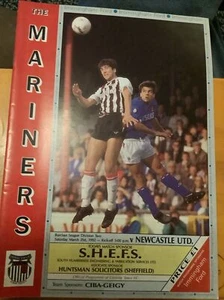 Grimsby Town v Newcastle United 1991-92 Division Two Programme 21/3/92 - Picture 1 of 3