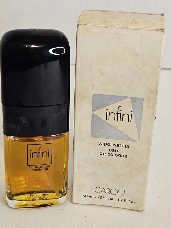 Caron Infini Vaporisateur 古龙水香精 1.69 盎司女式罕见带盒复古 — 第 1/4 张图片