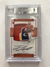 2017 National Treasures Collegiate Silhouettes Bowl Logo 2/5  Auto 9