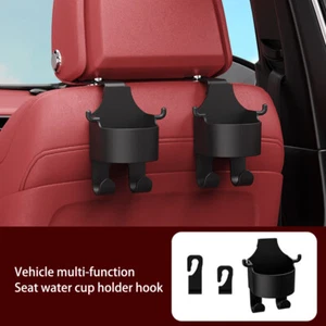 2x Multifunctional Hook for Car Seat Back,2 in 1 Car Hook & Backseat Cup Holder - Photo 1 sur 18