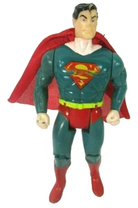 VINTAGE DC Superman Action Figure Toy 1989 Jointed w Cape - Picture 1 of 8