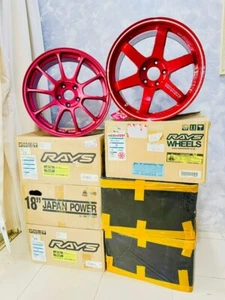RIM 18 RAYS TE 37 Japan 2013 Color Red - Picture 1 of 5