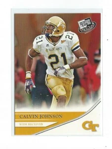 Press Pass #18 2007 Calvin Johnson radiocontrol novato Lions Georgia Tech - Imagen 1 de 1
